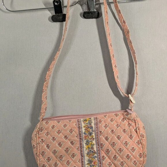 Larenda Designs Women's Pink Floral Quilted Shoulder Purse #2 - Picture 5 of 6